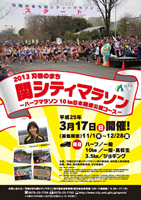 第19回 2013刃物のまち関シティマラソン