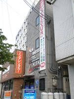 倉吉駅前のビジネスホテル