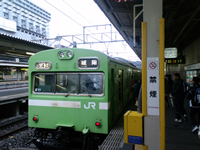 JR奈良線乗車