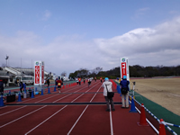 ゴール地点の競技場