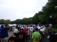 スタート地点に並ぶ