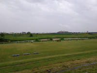 帰りの庄内川河川敷