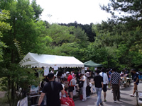大会受付のテント