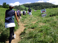 足元注意の表示