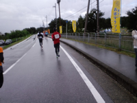 ゴール直前また雨が…