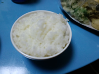 炊き上がったお市米
