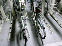 京都駅前の自転車駐輪場