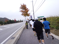 7キロ地点を通過