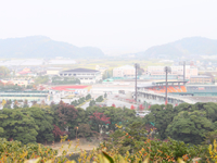 展望台から見える彦根総合運動場