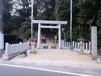 桶狭間神明社入口