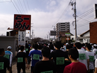 移動中のランナーたち