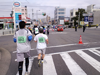東専正寺の大きな交差点（11km過ぎ）