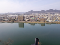 犬山城　天守からの眺め（木曽川方面）