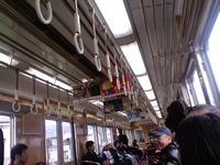 松尾駅に向かう車内