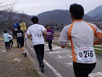 渡月橋方面の折り返し地点