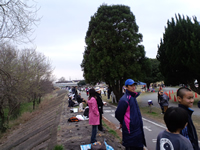コース横に陣取って撮影することに