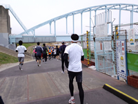 大会唯一の登り坂