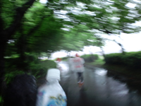 持参のヴァームで水分補給その２