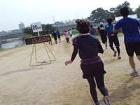 20キロ地点を通過