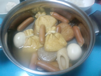 晩御飯のおでん